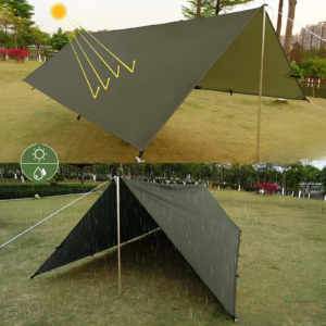 Bâche de bivouac compacte et résistante