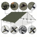 Tarp de randonnée pour un abri temporaire