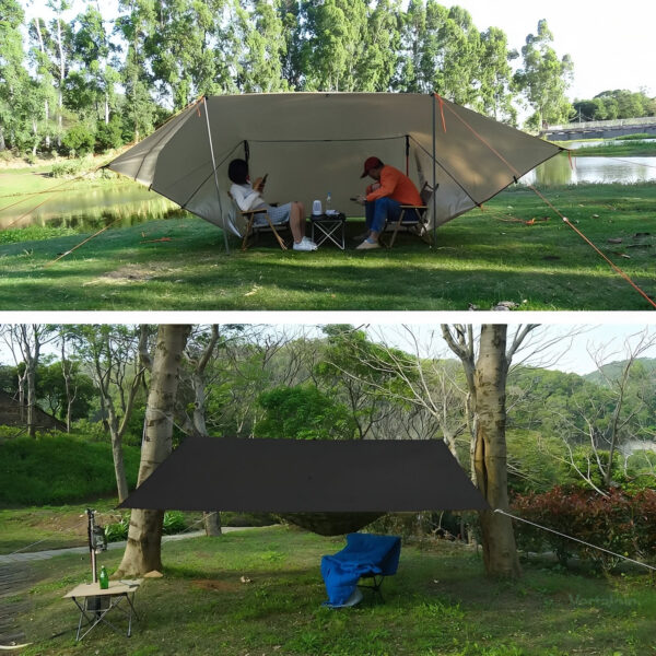 Tarp léger pour aventure en plein air