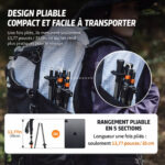 Bâton de marche en carbone, équilibre entre légèreté et solidité