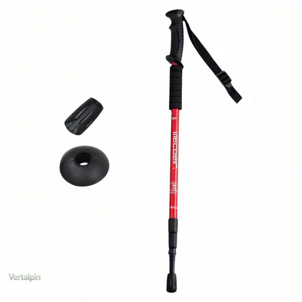 Accessoire léger pour randonneurs : bâton télescopique