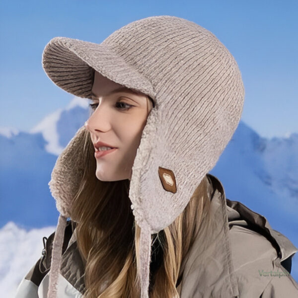 Chapeau en fourrure synthétique, modèle bombardier