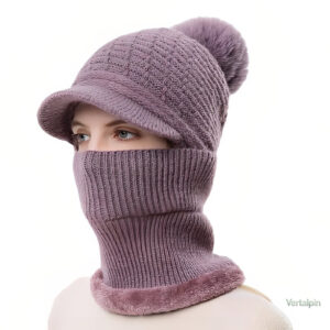 Bonnet Casquette Écharpe en tissu doux et confortable