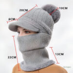 Écharpe en tricot assortie au bonnet et casquette