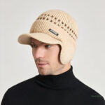 Casquette en tricot pour homme, parfait pour un look décontracté