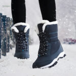 Bottes Randonnée Femme Résistantes à la Neige