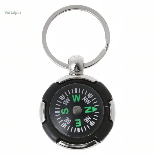 Boussole porte clé pour randonnées en extérieur