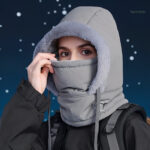 Cagoule chaude en tissu confortable pour l'hiver
