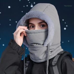 Cagoule chaude en tissu confortable pour l'hiver