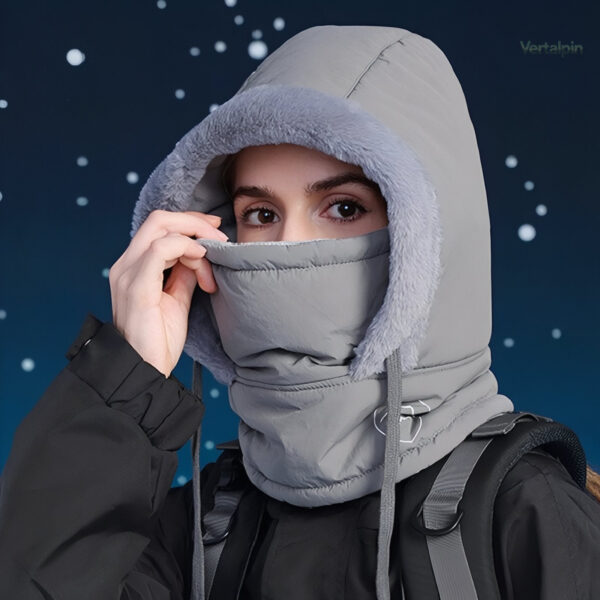 Cagoule chaude en tissu confortable pour l'hiver