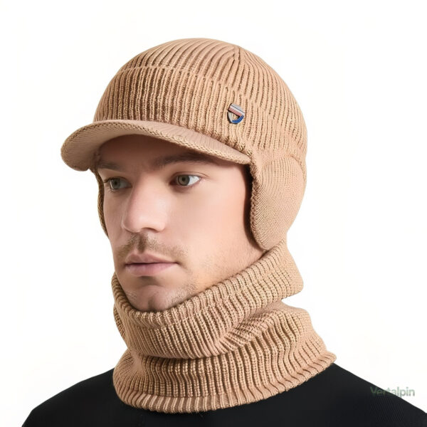 Casquette hombre avec design fonctionnel pour le froid