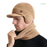 Casquette homme pour l'hiver avec cagoule intégrée