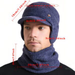 Accessoire hivernal masculin avec protection du visage