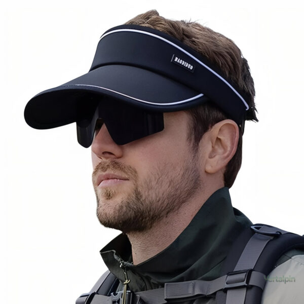 Casquette multifonction avec visière et lunettes intégrées
