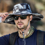 Chapeau de randonnée léger avec motif camouflage
