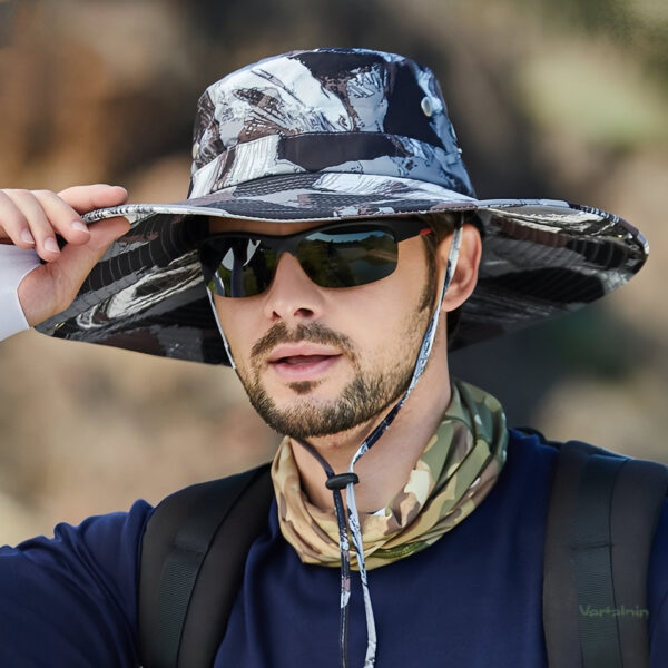 Chapeau de randonnée léger avec motif camouflage