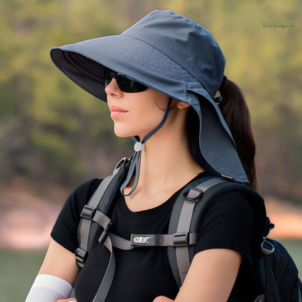 Chapeau de randonnée pour femme, protection solaire