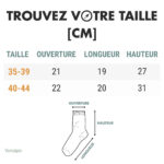 Chaussette haute randonnée, conçue pour l'aventure en plein air