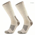 Chaussettes techniques pour randonnée, en matériau laine isolante