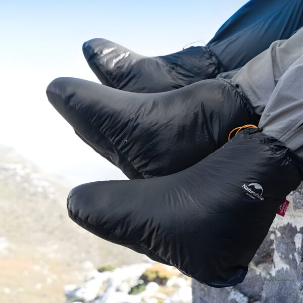 Chausson de trekking en duvet, idéal pour le camping