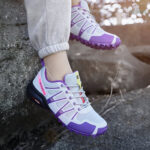 Chaussures de randonnée pour femmes, modèle violet léger