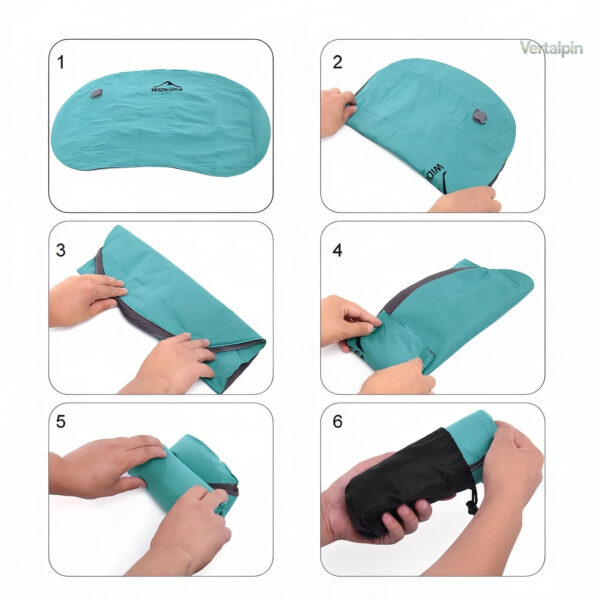 Coussin de randonnée gonflable pour un sommeil réparateur en plein air