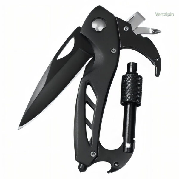 Couteau mousqueton multifonction pour outdoor et survie