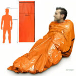 Duvet de survie pliable pour aventures en pleine nature