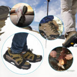 Crampons de randonnée, 11 dents pour terrain hivernal