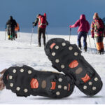 Crampons pour randonnée, 11 dents en acier anti-glisse