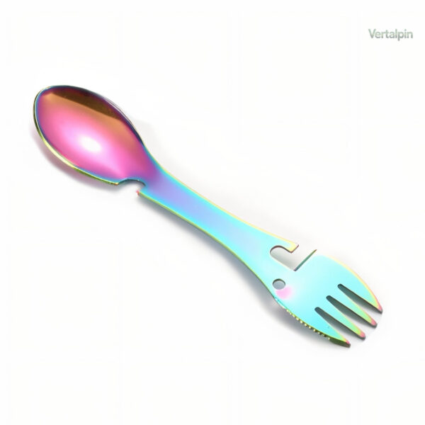 Cuillère fourchette randonnée pour repas sur le pouce