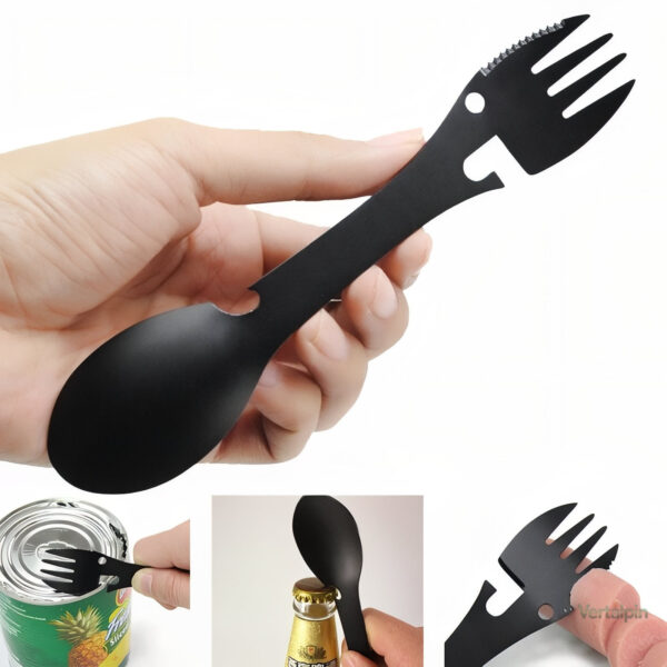 Cuillère fourchette combinée pour pique-nique et camping