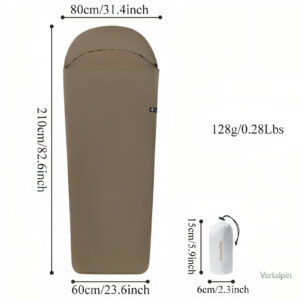 Drap de sac de couchage en soie, idéal pour le camping