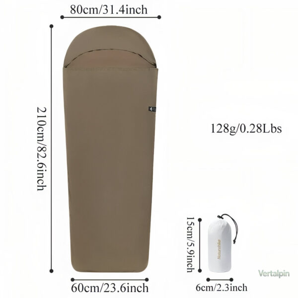 Drap de sac de couchage en soie, idéal pour le camping