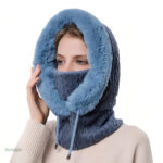 Écharpe capuche pour femme, protection contre le vent