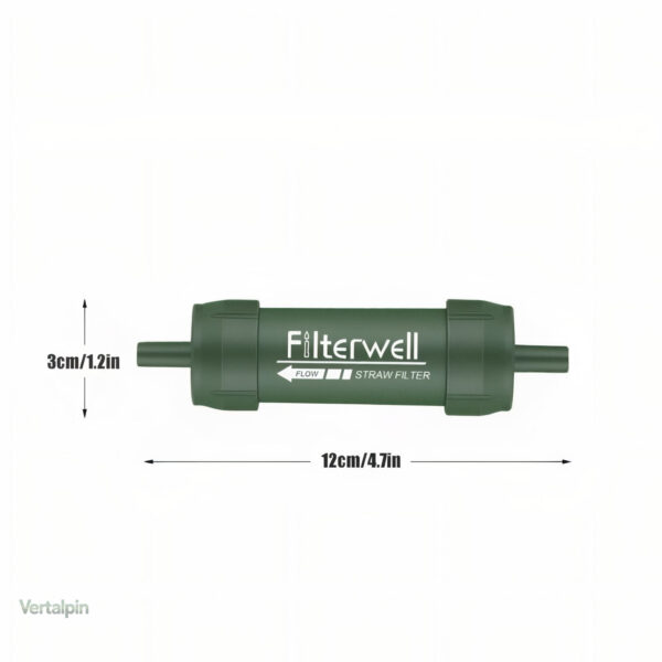 Système de filtration pour eau de source en randonnée