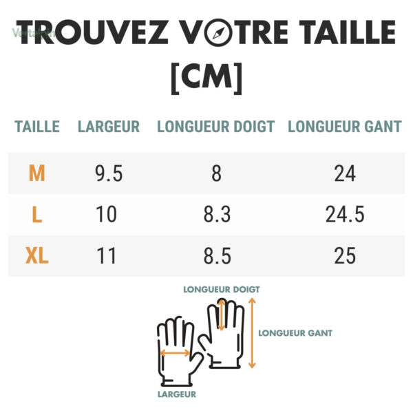 Gants tactiles en tissu chaud pour randonnées d'hiver