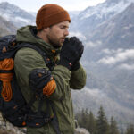 Accessoire de randonnée : gants chauds et tactiles