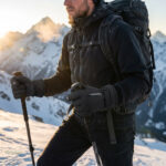 Gants isolés pour randonnées en hiver