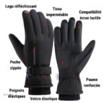 Gants imperméables pour trekking par temps froid