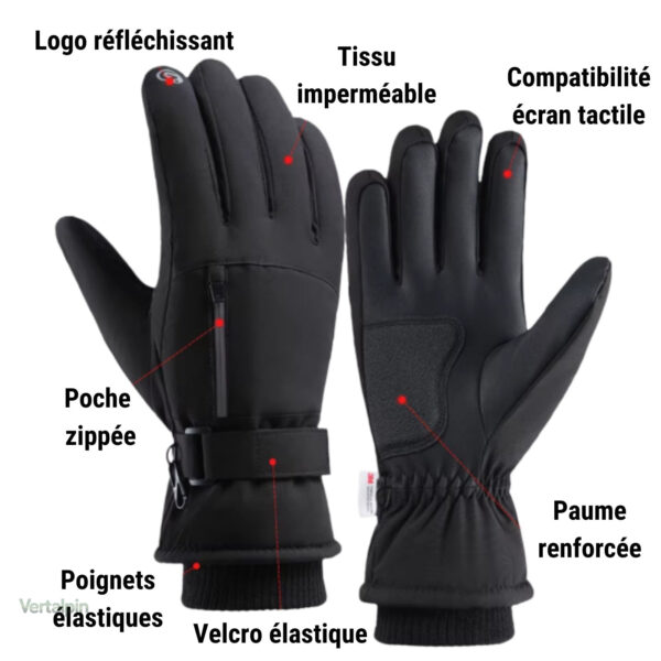 Gants imperméables pour trekking par temps froid