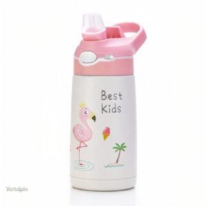 Gourde enfant flamant rose 400ML pour randonnées