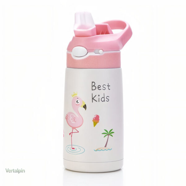 gourde-enfant-flamand-rose-400ml-1 Gourde enfant flamant rose 400ML pour randonnées