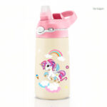 Gourde inox enfant licorne 400ml adaptée pour randonnée
