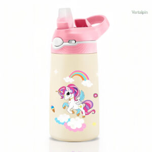Gourde inox enfant licorne 400ml adaptée pour randonnée