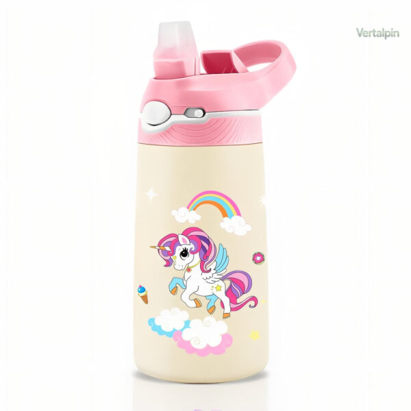 gourde-enfant-inox-licorne-400ml-1 Gourde inox enfant licorne 400ml adaptée pour randonnée