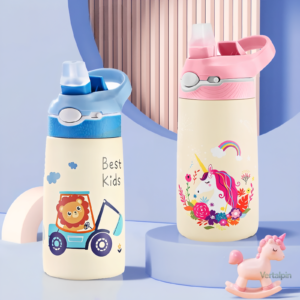 Gourde randonnée enfant, motif licorne, pratique et légère