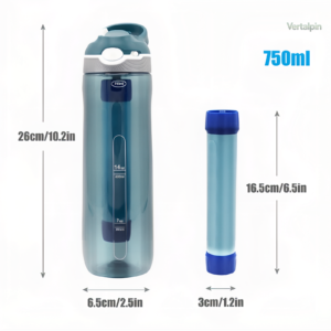 Gourde trek avec filtre intégré pour eau propre
