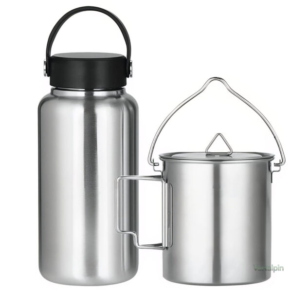 gourde-inox-avec-tasse-integree-1 Gourde inox avec tasse intégrée pour randonnée