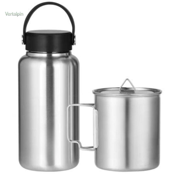 Gourde randonnée avec tasse intégrée pour buveurs actifs